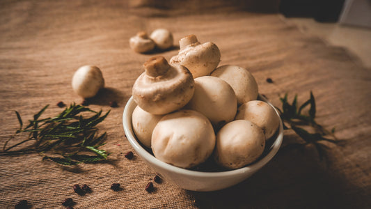 Cheesy baked mushrooms in Napoli Sauce